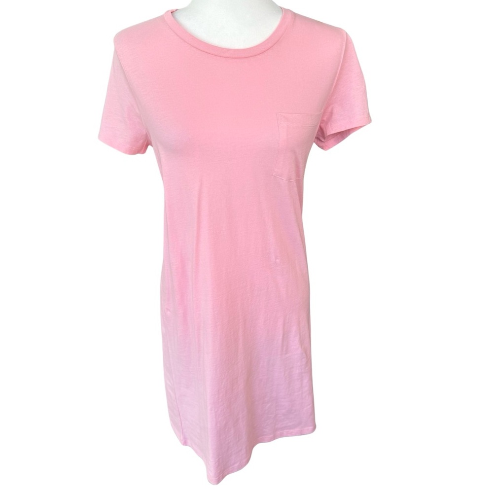 (NWT) J CREW Pocket T-shirt Dress Pink Sixe XS
